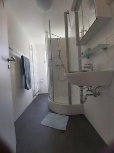Koupelna v ubytování Apartment Storchennest