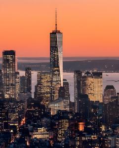 Nespecifikovaný výhled na destinaci New York nebo výhled na město při pohledu z hotelu