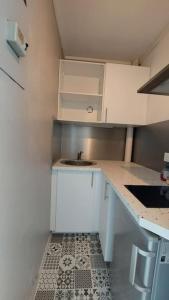 Kuchyň nebo kuchyňský kout v ubytování Studio centre-ville République