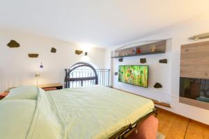 TV a/nebo společenská místnost v ubytování Emerald River Apartment