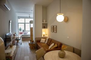 O zonă de relaxare la Apartamento con terraza Junto a Ruzafa