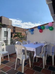 Balkón nebo terasa v ubytování Hostal CasaBlanca, Laureles Estadio