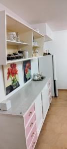 Kuchyňa alebo kuchynka v ubytovaní Ferienwohnung Nedwed