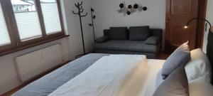 Łóżko lub łóżka w pokoju w obiekcie Ferienwohnung Hafner