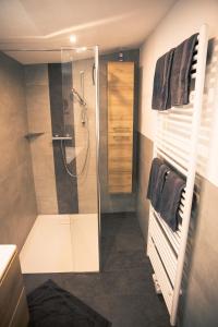 Dapur atau dapur kecil di Apartments Gaichtspitze