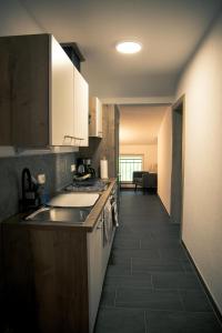 Dapur atau dapur kecil di Apartments Gaichtspitze