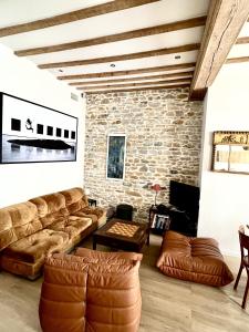 Χώρος καθιστικού στο Le Cocon de la Presqu'île