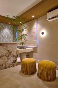 Central Park Tower的休息区