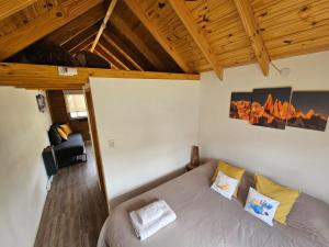 Postel nebo postele na pokoji v ubytování Patagonia Tiny House