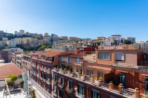 an aerial view of a city with buildings at NA bella vista Rooftop-B&B in Naples