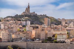 Výhľad na mesto Marseille alebo výhľad na mesto priamo z apartmánu