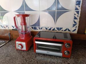 Η κουζίνα ή μικρή κουζίνα στο Cabana da Almada - Pé na Areia