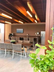 Köök või kööginurk majutusasutuses Atlântico Norte Lazer completo à Beira-mar