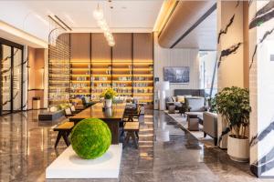 Posezení v ubytování Atour Hotel Luzhou Finance Centre