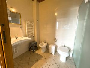 Koupelna v ubytování B&B Il Leccio