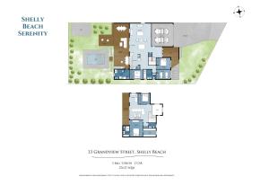 Luxury Beach House - Heated Private Pool & Heated Spa - Fire Pitt - Walk to Beach & Golf平面图