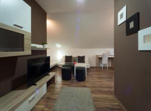 TV a/nebo společenská místnost v ubytování Apartments San