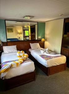 Voodi või voodid majutusasutuse Nile View Aton Cruise toas