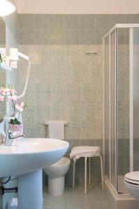 Koupelna v ubytování Hotel le Muse