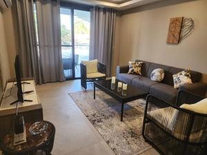 Χώρος καθιστικού στο seaview 1 bedroom-kololi sands