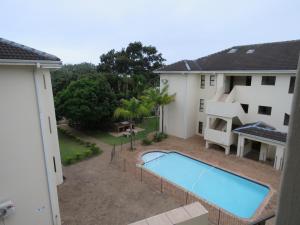 an aerial view of a backyard with a swimming pool at The Shore's in Ramsgate