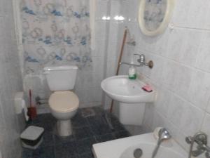 a small bathroom with a toilet and a sink at كمب شيزار ادفو 35 in Alexandria