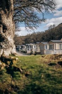 a row of houses in a residential neighborhood at Loch Earn leisure park in Saint Fillans