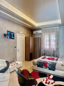 Postel nebo postele na pokoji v ubytování Luxury B&B Coccolhouse