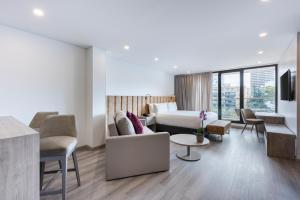 Posezení v ubytování Hotel Jazz Apartments