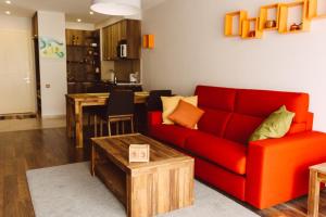 אזור ישיבה ב-Snowline Haven New-Gudauri, Block-3