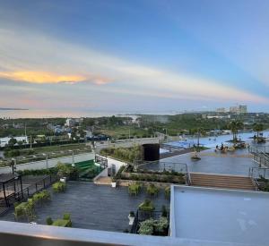 a view of a river with boats in it at C1-7G Executive Studio with pool , 8boulevard Mactan Newtown in Lapu Lapu City