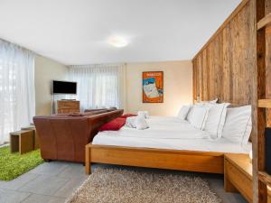 Voodi või voodid majutusasutuse Apartment Rütschi-2 by Interhome toas