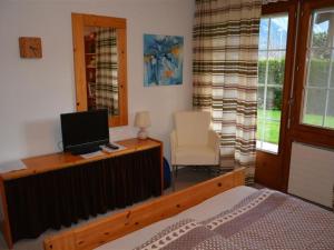 Ένα ή περισσότερα κρεβάτια σε δωμάτιο στο Apartment Simmental by Interhome