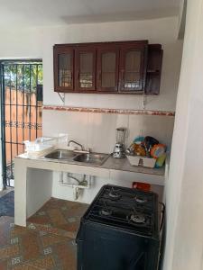 Kuchyň nebo kuchyňský kout v ubytování Bchome hostal