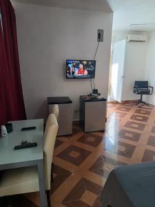 TV a/nebo společenská místnost v ubytování Bchome hostal