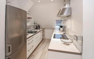 Dapur atau dapur kecil di Ferienwohnung Plau Am See