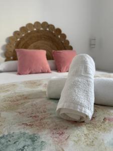 Posteľ alebo postele v izbe v ubytovaní Apartamento Entre dos mares