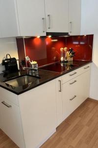 Kuchyň nebo kuchyňský kout v ubytování Apartment Am Sonnenhang by Interhome