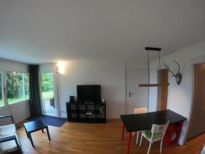 TV a/nebo společenská místnost v ubytování Apartment Chilis Ferienresidenz by Interhome