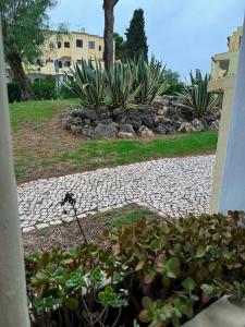 Um jardim no exterior de The Green House
