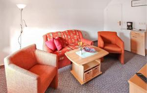 Posezení v ubytování Ferienwohnung Mönchgut