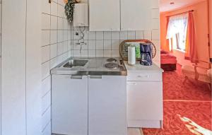 Η κουζίνα ή μικρή κουζίνα στο Ferienwohnung Korswandtusedom