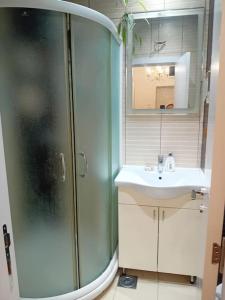 Koupelna v ubytování Venera Lux Apartman