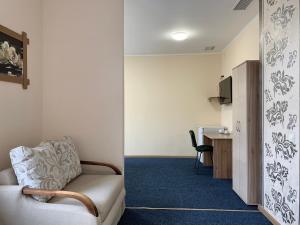TV a/nebo společenská místnost v ubytování Budget Hotel Ekotel