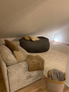 Posezení v ubytování Ferienwohnung Kilz II in Gensingen