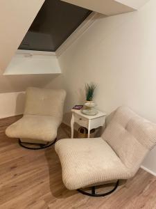 Posezení v ubytování Ferienwohnung Kilz II in Gensingen