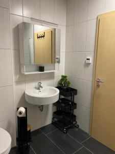 Koupelna v ubytování Ferienwohnung Kilz II in Gensingen