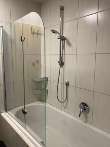 Koupelna v ubytování Ferienwohnung Kilz II in Gensingen
