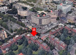 Nespecifikovaný výhled na destinaci Segrate nebo výhled na město při pohledu z apartmánu