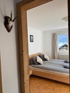 Postel nebo postele na pokoji v ubytování Apartment Snowball, Modern, cosy, Matterhorn views